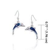 Dolphins Sterling Silver Hook Earring JE152 - Earrings